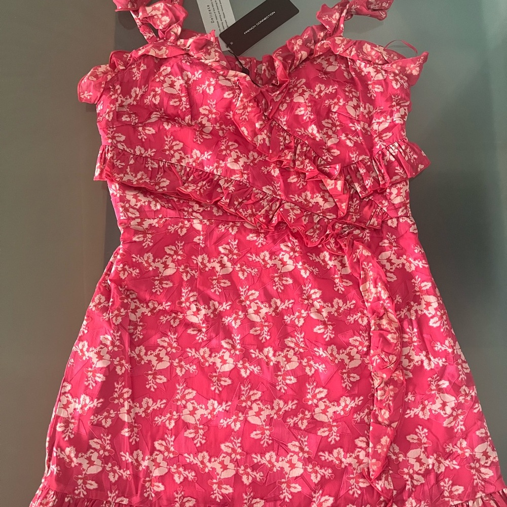 French Connection Pink Floral  Dress